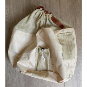 Rare Tide Backpack Laundry Duffle Bag Travel Student College Dorm Tan Orange